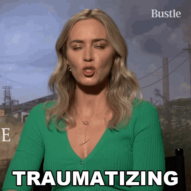 Traumatizing Emily Blunt GIF - Traumatizing Emily Blunt Bustle GIFs