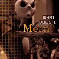 a picture of a skeleton with the words what does it mean on it