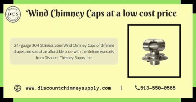 wind chimney caps at a low cost price from discount chimney supply