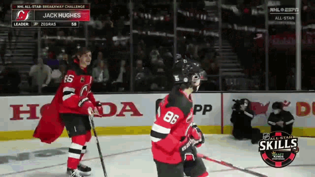 Jack Hughes Mini Hughes GIF - Jack Hughes Mini Hughes Skills Competition GIFs