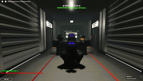 a screenshot of a video game that says void role play on it