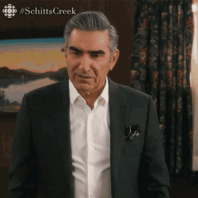 a man in a suit says it 's gorgeous in yellow
