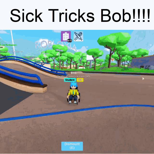 Roblox Sick Tricks GIF - Roblox Sick Tricks Bob GIFs