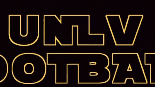 a black background with the words " unlv dotba " in yellow letters