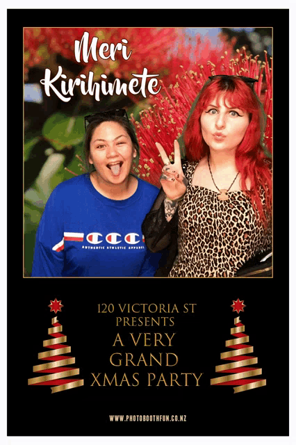 a poster for a very grand xmas party
