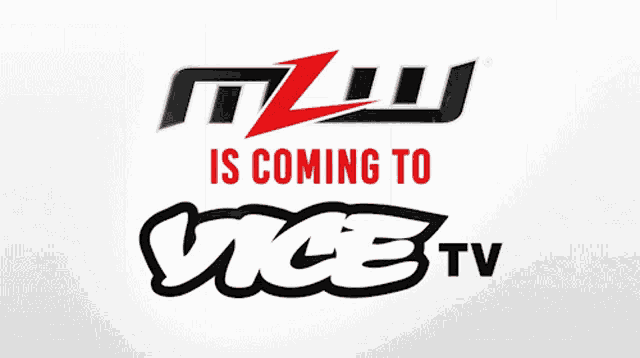 a logo for vice tv is displayed on a white surface