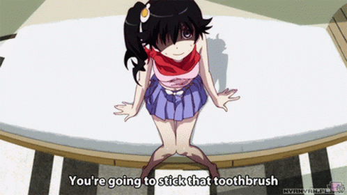 Lily Esex With Connor Tyrus Anime GIF - Lily Esex With Connor Tyrus Anime Toothbrush GIFs