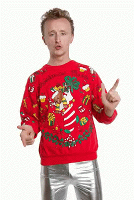 Christmas Sweater Ugly Sweater GIF - Christmas Sweater Ugly Sweater Holiday Party GIFs