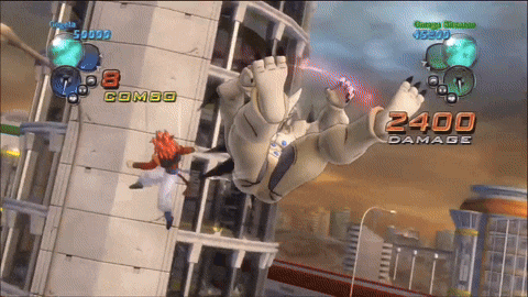 a screenshot of a video game shows a character with 2400 damage on the screen