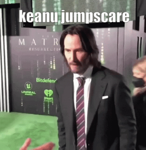 Keanu Reeves Keanu GIF - Keanu Reeves Keanu Jumpscare GIFs