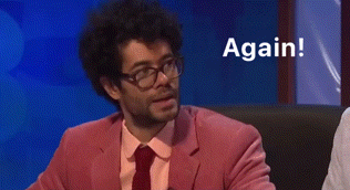a man in a pink suit and tie with the words " delightful news for someone who cares " above him