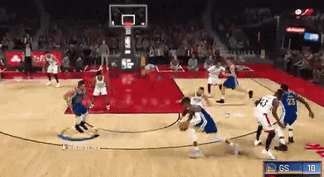 Dunking Players GIF