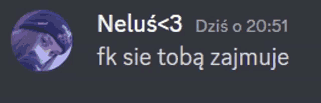 a screenshot of a person 's profile with the words " fk sie toba zajmuje " below it