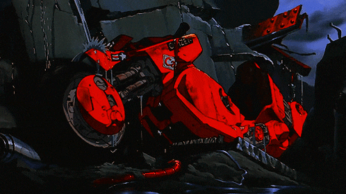 a red motorcycle with a license plate that says g-neg on it