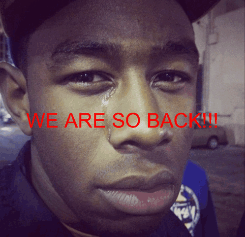 Tyler The Creator We Are So Back GIF - Tyler The Creator Tyler We Are So Back GIFs