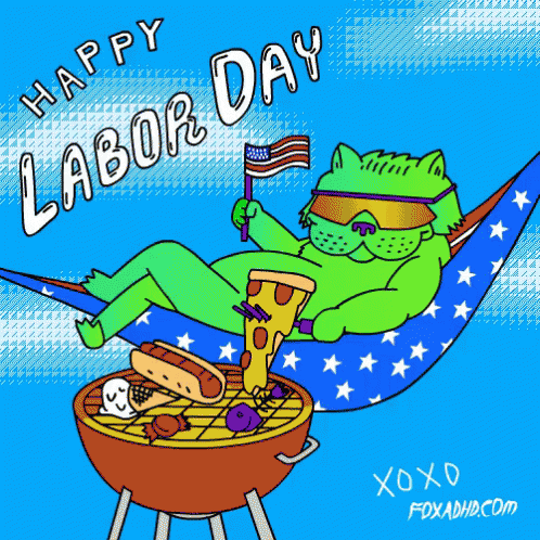 Happy Labor Day GIF - Fox Adhd Laborday GIFs