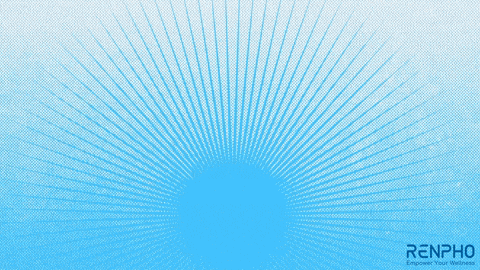 a blue background with muscle boost written in black