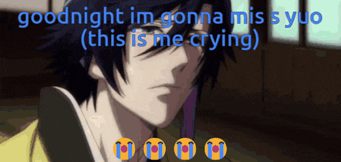 a cartoon of a man with the words goodnight im gonna miss yuo