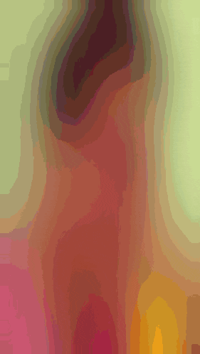a painting of a swirl of red and green colors