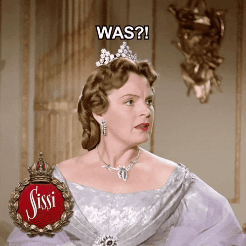 a poster for sissi shows a woman in a tiara