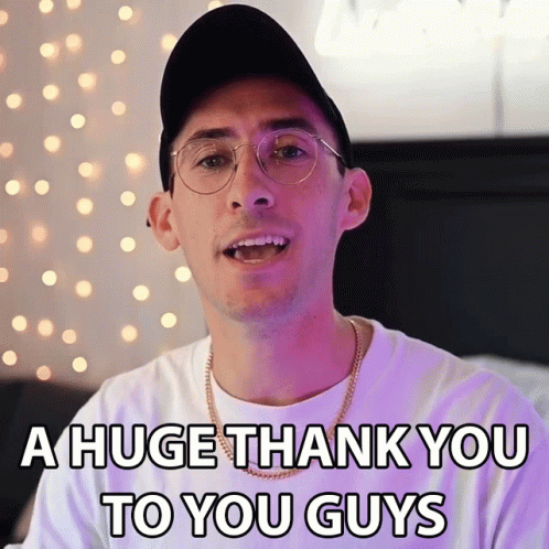 A Huge Thank You To You Guys Brandon Woelfel GIF - A Huge Thank You To You Guys Brandon Woelfel Thank You So Much GIFs
