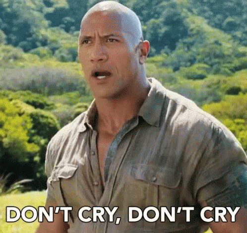 The Rock Dont Cry GIF - The Rock Dont Cry Jumanji GIFs