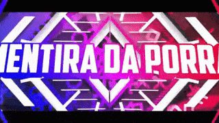 a purple and blue sign that says mentira da porr