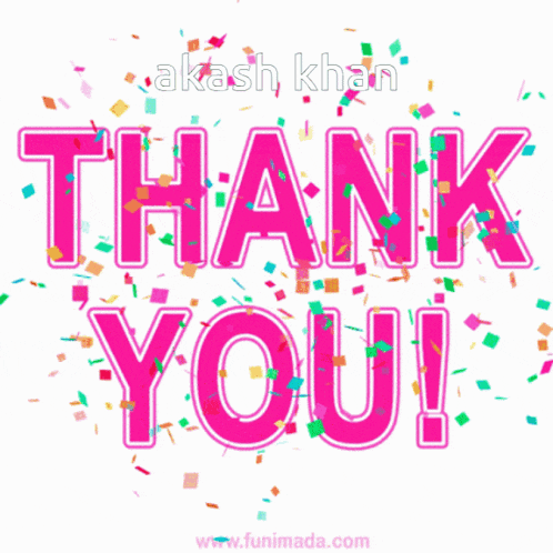 a greeting card that says ' thank you ' in pink