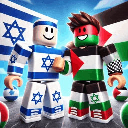a couple of lego figures standing next to each other .