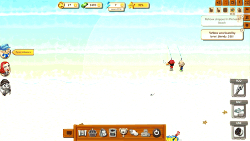 a giant oarfish is being caught in a video game