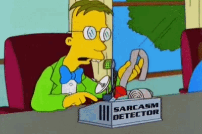 Sarcasm Detector The Simpsons GIF