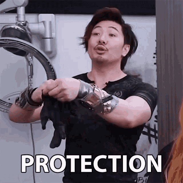 Protection Guy Tang GIF - Protection Guy Tang Safety First GIFs