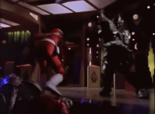 Attacking A Monster Power Rangers GIF - Attacking A Monster Power Rangers Red Ranger GIFs