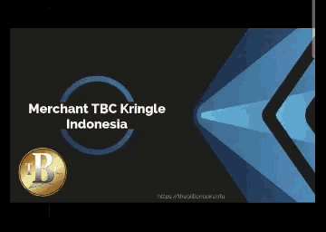 a merchant tbc kringle indonesia logo with a coin