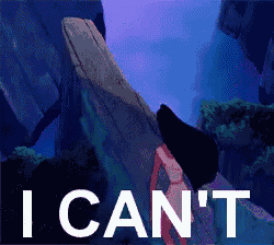 a cartoon of pocahontas with the words " i can 't "