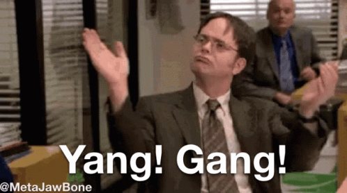 Yang Gang Clapping GIF - Yang Gang Clapping The Office GIFs