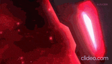 a close up of a red object with the words clideo.com in the corner