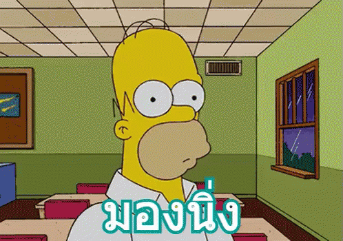 มองนิ่ง GIF - The Simpsons Blank Stare Blinking GIFs