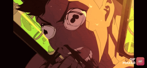 a cartoon of a man with a gif maker icon
