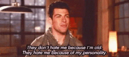 a man is saying they don 't hate me because i 'm old they hate me because of my personality