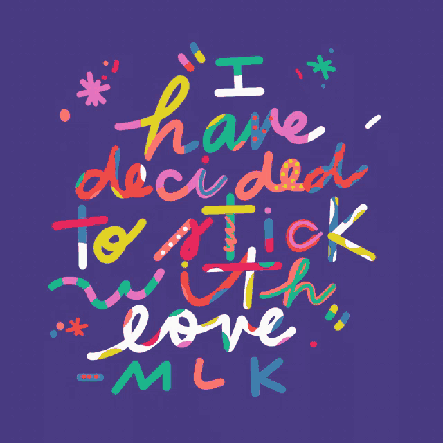 a poster that says i have decided to stick with love mck