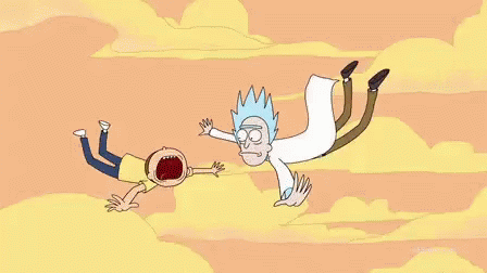 Falling GIF - Rick And Morty Falling Slap GIFs