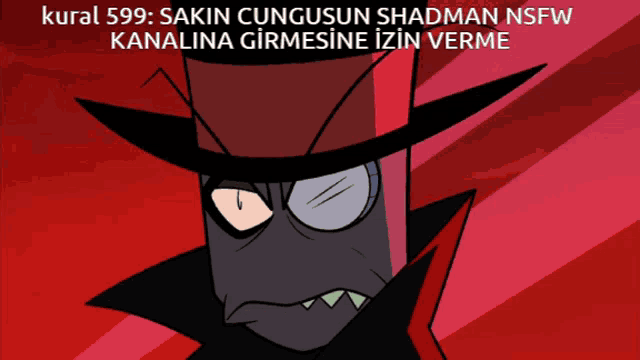 a picture of a cartoon character with a red hat and a red collar