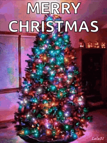 a picture of a christmas tree with the words merry christmas