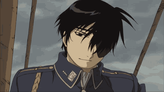 a man in a military uniform has a patch on his collar that says ' a '