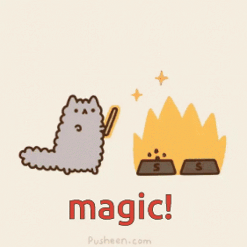 Magic Pusheen GIF - Magic Pusheen Sparkle GIFs