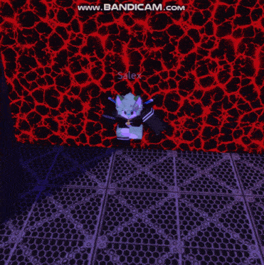 a video game character with the name salex on it