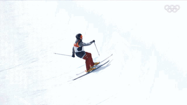 Skiing David Wise GIF - Skiing David Wise International Olympic Committee2021 GIFs