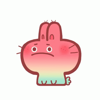 Rainbow Bunny Worried GIF - Rainbow Bunny Worried Scared GIFs