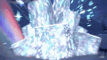 a computer generated image of a large explosion